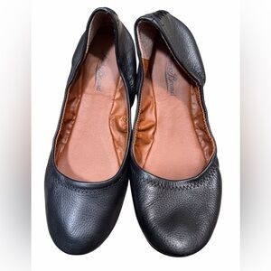 Lucky Brand Black Leather Ballet Slippers for Women